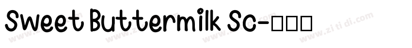 Sweet Buttermilk Sc字体转换